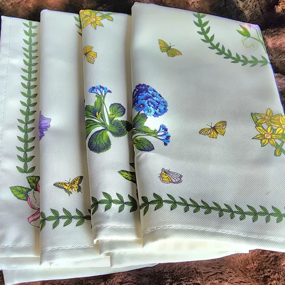 Portmeirion Botanical Garden placements and napkins.4 of each. Never used NWOT - Picture 7 of 14